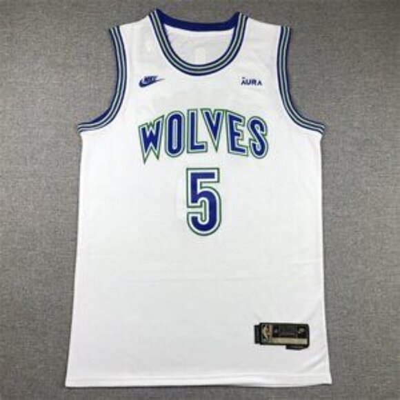 Mens Youths Kids Anthony Edwards Stitched Jersey White